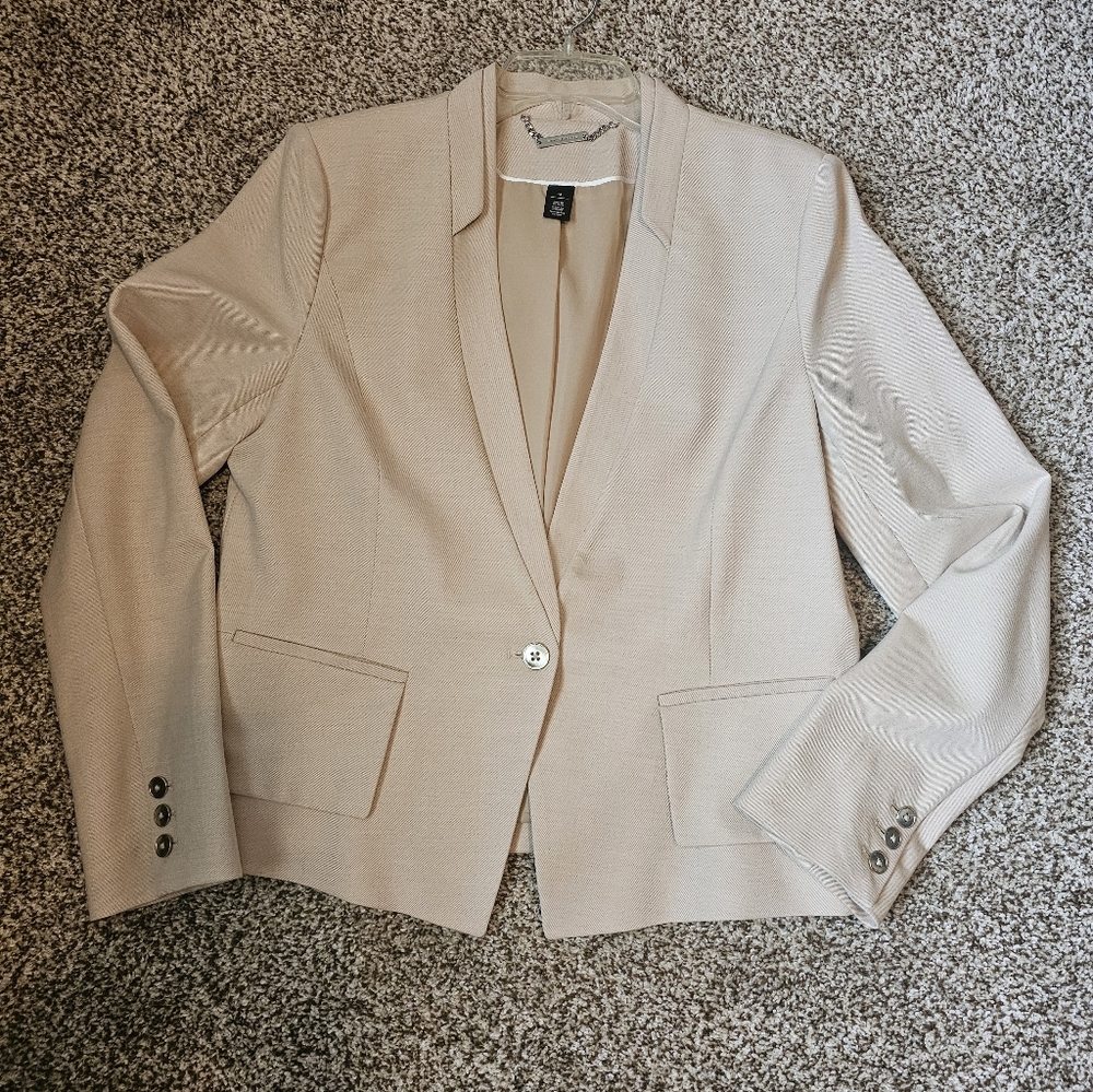 WHBM New Cream Colored Blazer